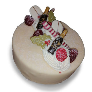 Afbeelding van Dessertaart framboos/champagne